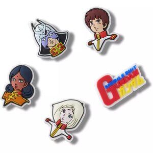 Crocs Jibbitz Shoe Charms 5 Pack Gundam Collection NEW